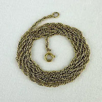 Vintage 9k solid yellow gold rope twist chain.