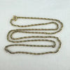 Vintage 9k solid yellow gold rope twist chain.