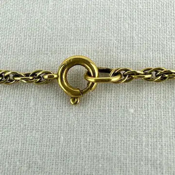 Vintage 9k solid yellow gold rope twist chain.