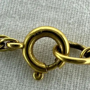 Vintage 9k solid yellow gold rope twist chain.