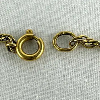 Vintage 9k solid yellow gold rope twist chain.
