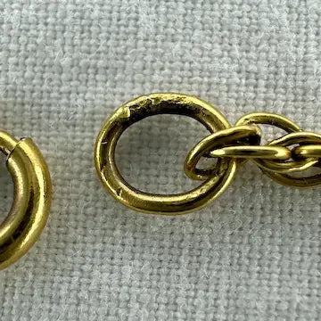 Vintage 9k solid yellow gold rope twist chain.