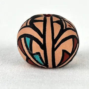 Vintage Acoma Native American Miniature Seed Pot Signed FL