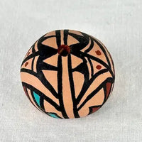 Vintage Acoma Native American Miniature Seed Pot Signed FL