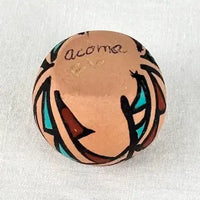 Vintage Acoma Native American Miniature Seed Pot Signed FL