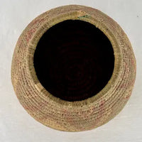 Vintage African Hausa Hand Coiled Basket