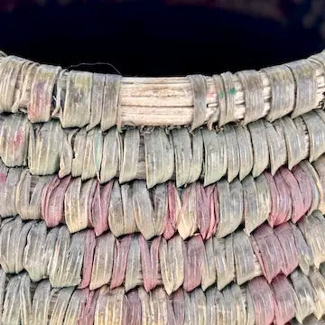 Vintage African Hausa Hand Coiled Basket