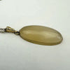 Vintage Agate Pendant Necklace 14k Gold Bezel on a 18k Gold Filled Chain