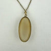 Vintage Agate Pendant Necklace 14k Gold Bezel on a 18k Gold Filled Chain