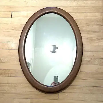 Vintage Amana Handmade Signed Solid Wood Mirror