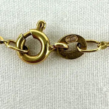 Vintage Amethyst Pendant Necklace on an 18k UnAErre Italian Chain