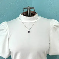 Vintage Amethyst Pendant Necklace on an 18k UnAErre Italian Chain