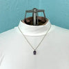 Vintage Amethyst Pendant Necklace on an 18k UnAErre Italian Chain