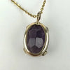 Vintage Amethyst Pendant Necklace on an 18k UnAErre Italian Chain