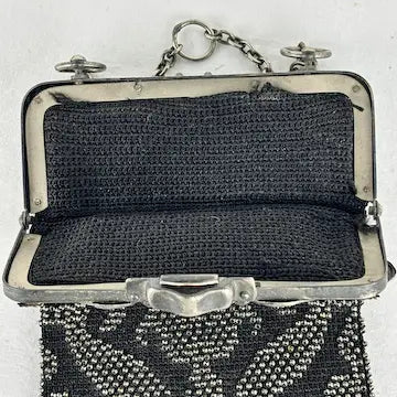 Vintage Art Deco Beaded Fringed Handbag