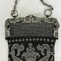 Vintage Art Deco Beaded Fringed Handbag