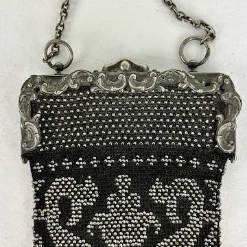 Vintage Art Deco Beaded Fringed Handbag