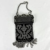 Vintage Art Deco Beaded Fringed Handbag