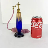Vintage Art Deco Czech Glass Perfume Atomizer