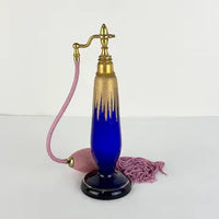 Vintage Art Deco Czech Glass Perfume Atomizer
