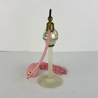 Vintage Art Deco Hand Painted Czech Glass Perfume Atomizer