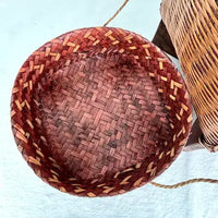 Vintage Asian Hand Woven Large Sticky Rice Basket
