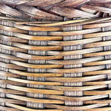 Vintage Asian Hand Woven Large Sticky Rice Basket