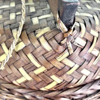 Vintage Asian Hand Woven Large Sticky Rice Basket