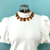 Vintage Baltic Amber Chunk Necklace