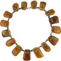 Vintage Baltic Amber Chunk Necklace