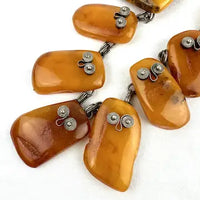 Vintage Baltic Amber Chunk Necklace
