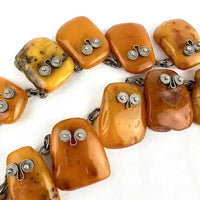 Vintage Baltic Amber Chunk Necklace