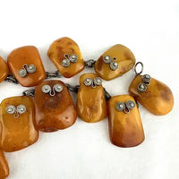 Vintage Baltic Amber Chunk Necklace