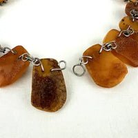 Vintage Baltic Amber Chunk Necklace