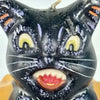 Vintage Black Cat and Choir Boy Pumpkin Halloween Candle