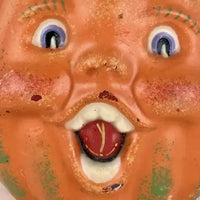 Vintage Black Cat and Choir Boy Pumpkin Halloween Candle