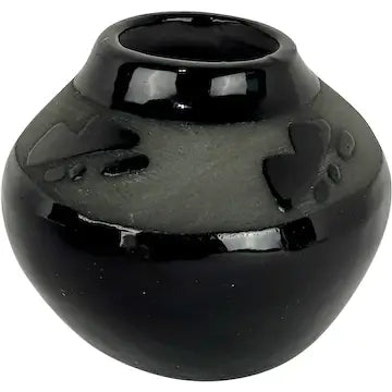 Vintage Blackware Vase by Maria Adelicia