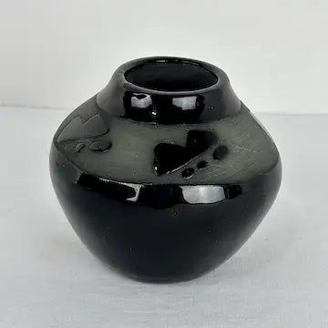 Vintage Blackware Vase by Maria Adelicia