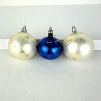 Vintage Blown Glass Moon and Star Ornaments