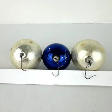 Vintage Blown Glass Moon and Star Ornaments