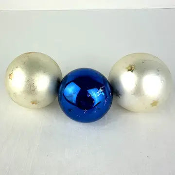 Vintage Blown Glass Moon and Star Ornaments