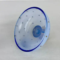 Vintage Blue Apothecary Jar with Stars Marked John Wanamaker