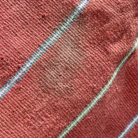 Vintage Bolivian Red Wool Fringed Poncho