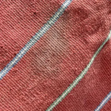 Vintage Bolivian Red Wool Fringed Poncho