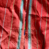 Vintage Bolivian Red Wool Fringed Poncho