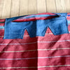Vintage Bolivian Red Wool Fringed Poncho