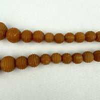 Vintage Butterscotch Amber Ribbed Bead Necklace