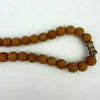 Vintage Butterscotch Amber Ribbed Bead Necklace