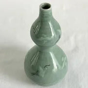 Vintage Celadon Double Gourd Korean vase
