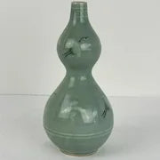 Vintage Celadon Double Gourd Korean vase